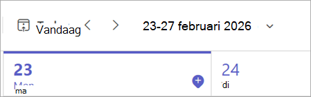 Maand en jaar linksboven op pagina wijzigen