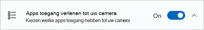 De wisselknop voor het delen van camera's is ingeschakeld in de windows-apparaatinstellingen.
