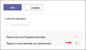 Scherm betrokkenheidsrapport voor deelnemers downloaden