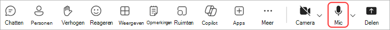 audio beheren tijdens een vergadering