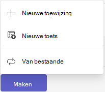 nieuwe toewijzing