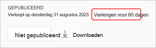 Schermopname die laat zien hoe u de publicatie van een webinaropname ongedaan kunt maken