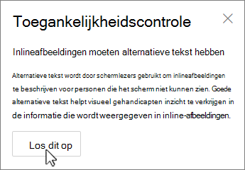 Deelvenster Outlook-toegankelijkheid