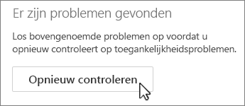 Knop Outlook opnieuw controleren