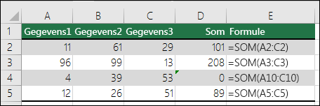 Er wordt een fout weergegeven als een fout niet overeenkomt met het patroon van aangrenzende formules