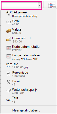 Vak Getalnotaties