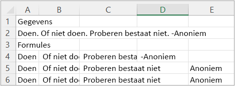 Resultaten van voorbeeld 2