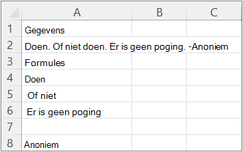 Resultaten van voorbeeld 4