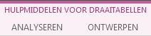 Hulpmiddelen voor draaitabellen