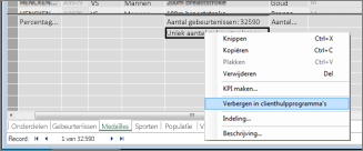 Een veld verbergen in PowerPivot