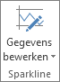 De knop Gegevens bewerken in de groep Sparkline