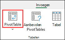 Knop Draaitabel