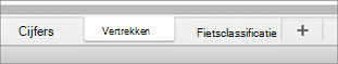 Tabblad Blad in MacOS.