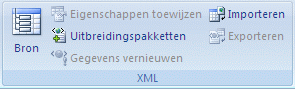 XML-groep op het lint