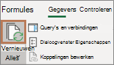 Muisknop op de knop Alles vernieuwen