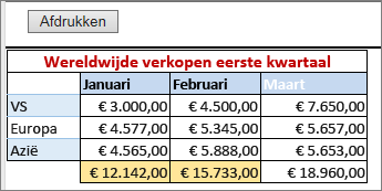 Afdrukken met rand