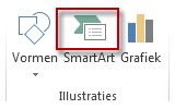 SmartArt in de groep Illustraties op het tabblad Invoegen