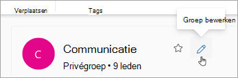 Selecteer Groep bewerken naast de groepsnaam.
