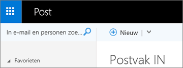 Zo ziet het lint eruit in Outlook Web App