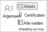 Schermopname van het pictogram Details om aanvullende contactgegevens in te voeren.