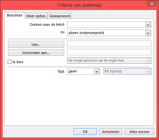 Geef uw zoekcriteria op