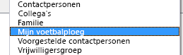 Uw nieuwe adresboek wordt weergegeven in het dialoogvenster Adresboek in de vervolgkeuzelijst Adresboek.