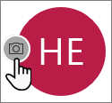 Selecteer het camerapictogram om een foto toe te voegen
