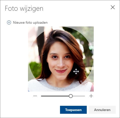 Pas de foto aan en selecteer Toepassen