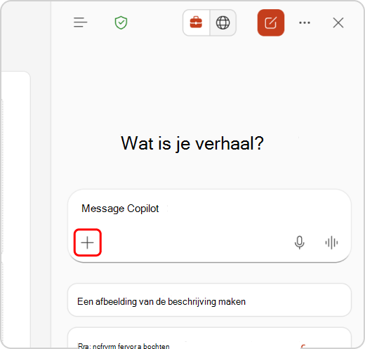 Menu Inhoud toevoegen gemarkeerd