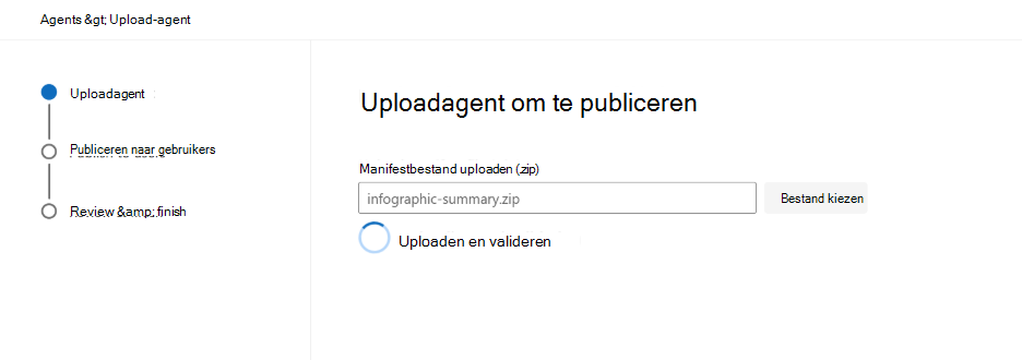 Schermopname van de pakketvalidatieresultaten in het Microsoft 365-beheercentrum.