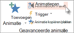 Schermafbeelding van het Animatiedeelvenster