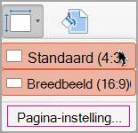 Klik op Pagina-instelling