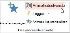 Animatiedeelvenster openen
