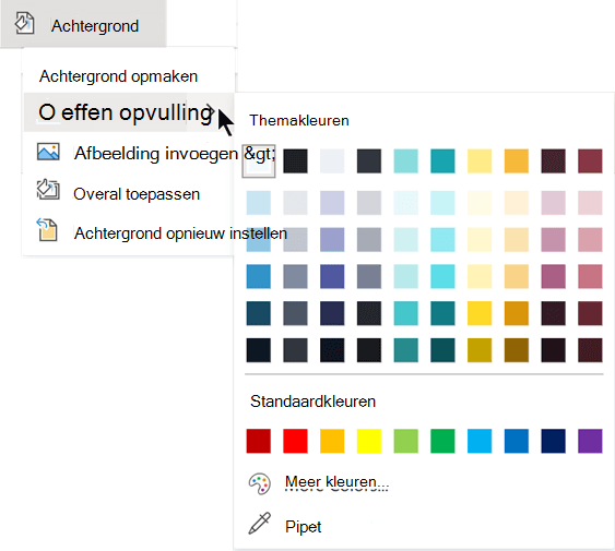 Maak de achtergrond op met kleur.