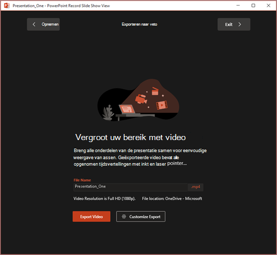 Venster Exporteren