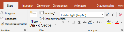 De tekstmarkering op het lint in PowerPoint.