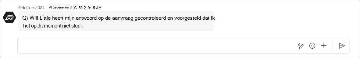 schermafbeelding van Antwoord kan niet worden verzonden