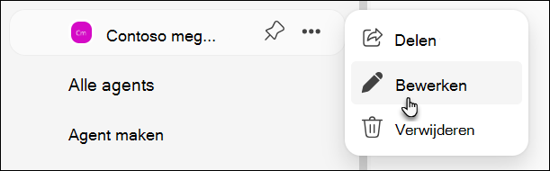 schermopname van de bewerkingsagent in bizchat