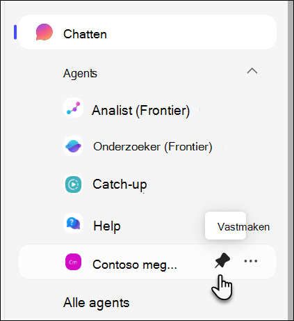 schermopname van het vastmaken van een agent