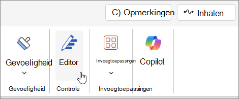 Word menu
