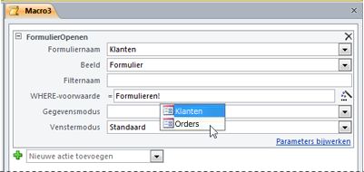 Een expressie invoeren met behulp van IntelliSense
