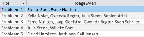Query voor velden met meerdere waarden met niet-afgevlakte resultaten