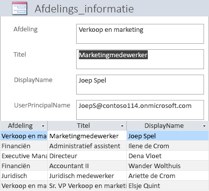 Een gesplitst formulier