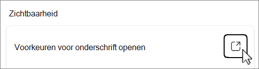 Schermopname van onderschrift knop Voorkeuren openen.