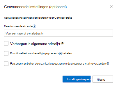 Afbeelding geavanceerde instellingen