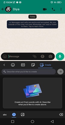 Image Creator-promptpaneel in Microsoft SwiftKey