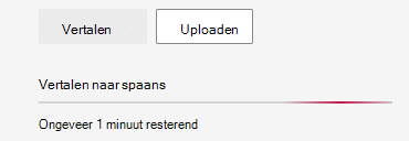 Gebruikersinterface met voortgangsbalk