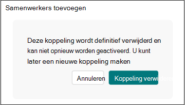 Samenwerkingskoppelingsformulieren verwijderen