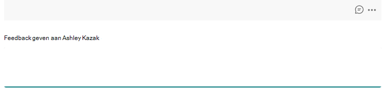 Schermopname van feedback.