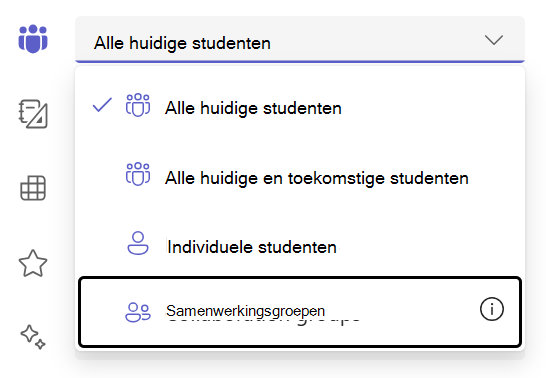groepen leerlingen/studenten